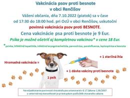 Povinné očkovanie psov